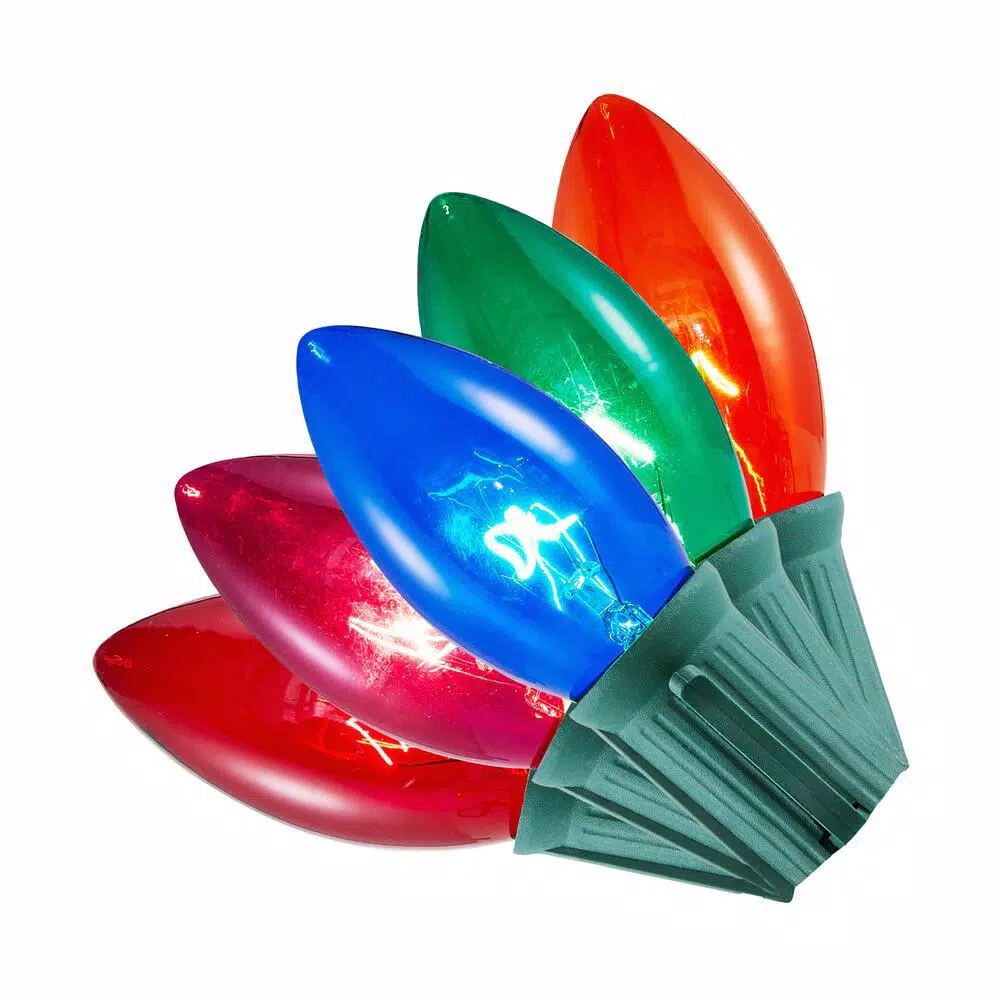 Home Accents Holiday 25-Light Multi-Incandescent C9 Lights (Set of 2)