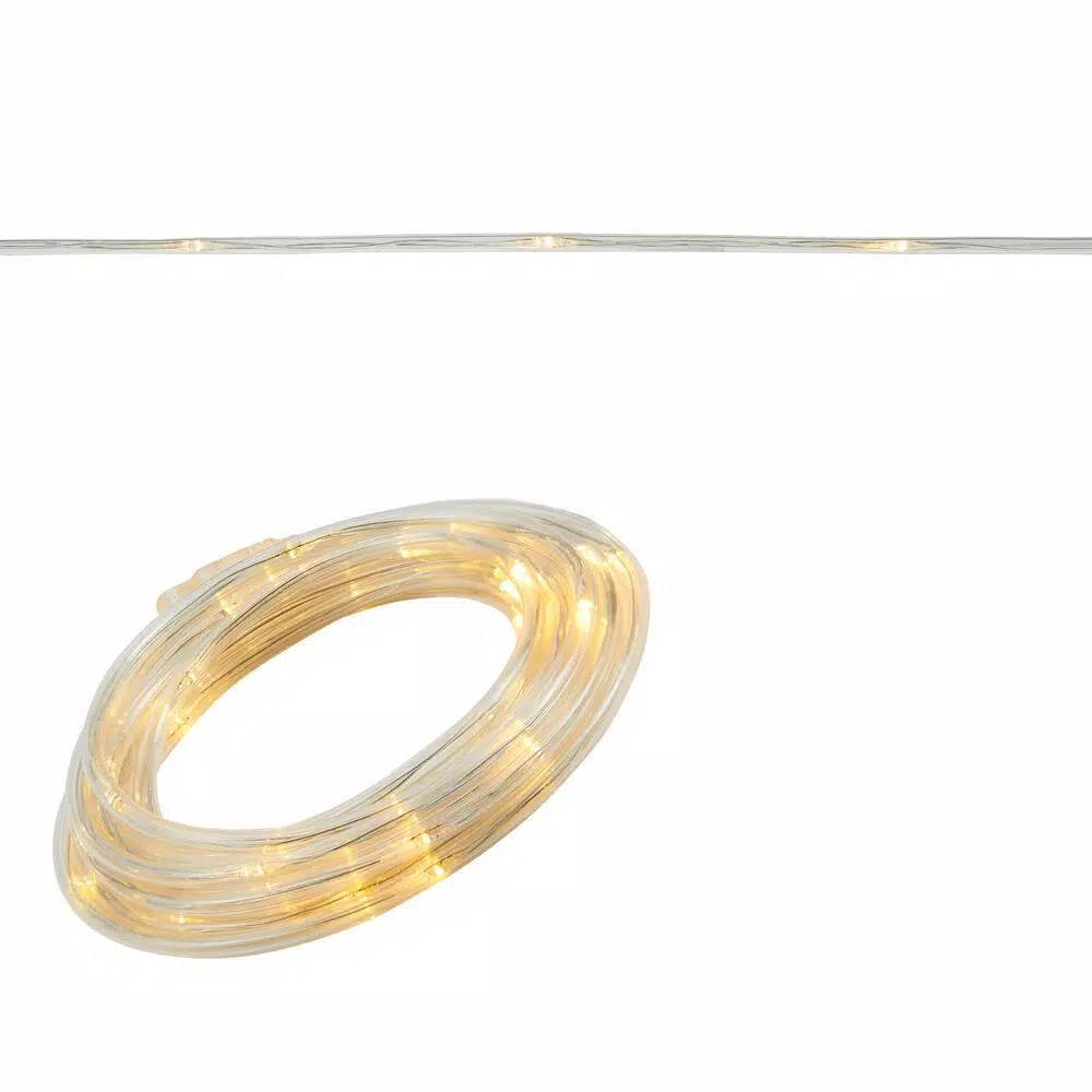 Home Accents Holiday 26 ft. 100-Light LED Warm White Battery Operated Micro Dot Rope Light
