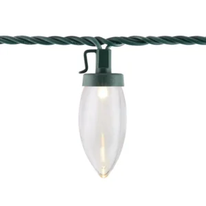 Home Accents Holiday 100-Light LED Smooth C9 Warm White Spool Super Bright