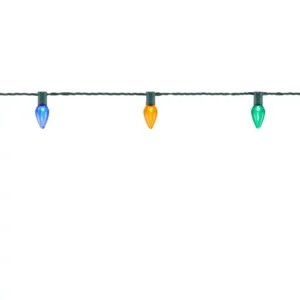 Home Accents Holiday 50 Light Super Bright C9 LED Multi-Color Smooth Constant On Light String (Set of 2)