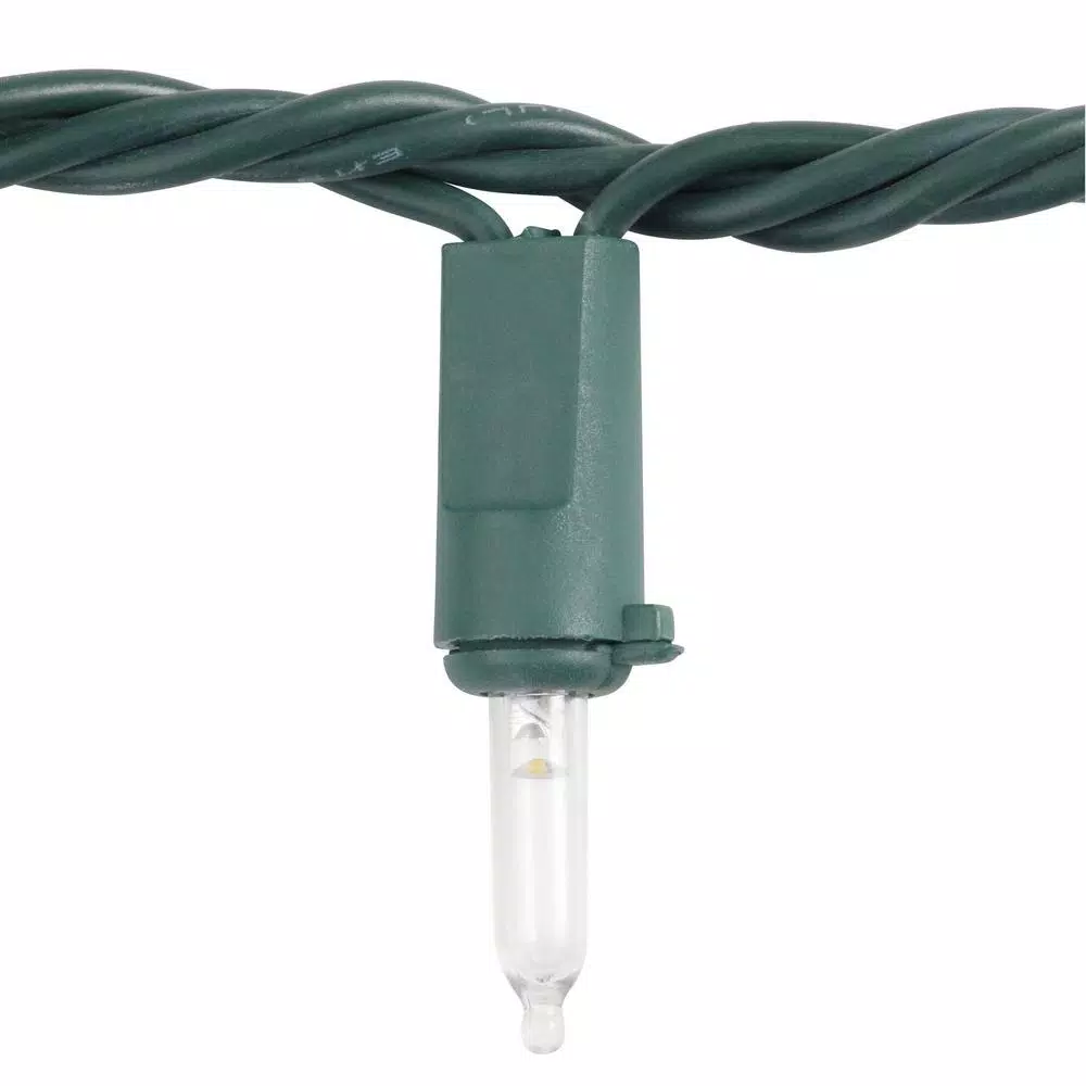 Home Accents Holiday 300-Light LED Mini Constant-On White String Lights