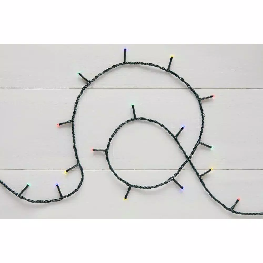 Home Accents Holiday 600-Light LED Multi-Micro Lights No Function Reel Packaging
