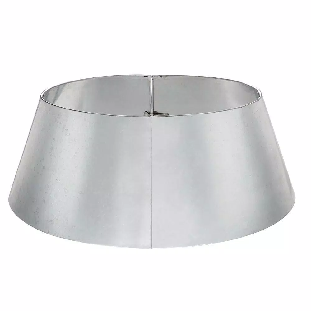 Home Accents Holiday 27 in. D Galvanized Metal Christmas Tree Collar