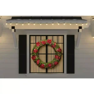 Home Accents Holiday 48 in. Berry Bliss Pre-Lit LED Artificial Christmas Wreath