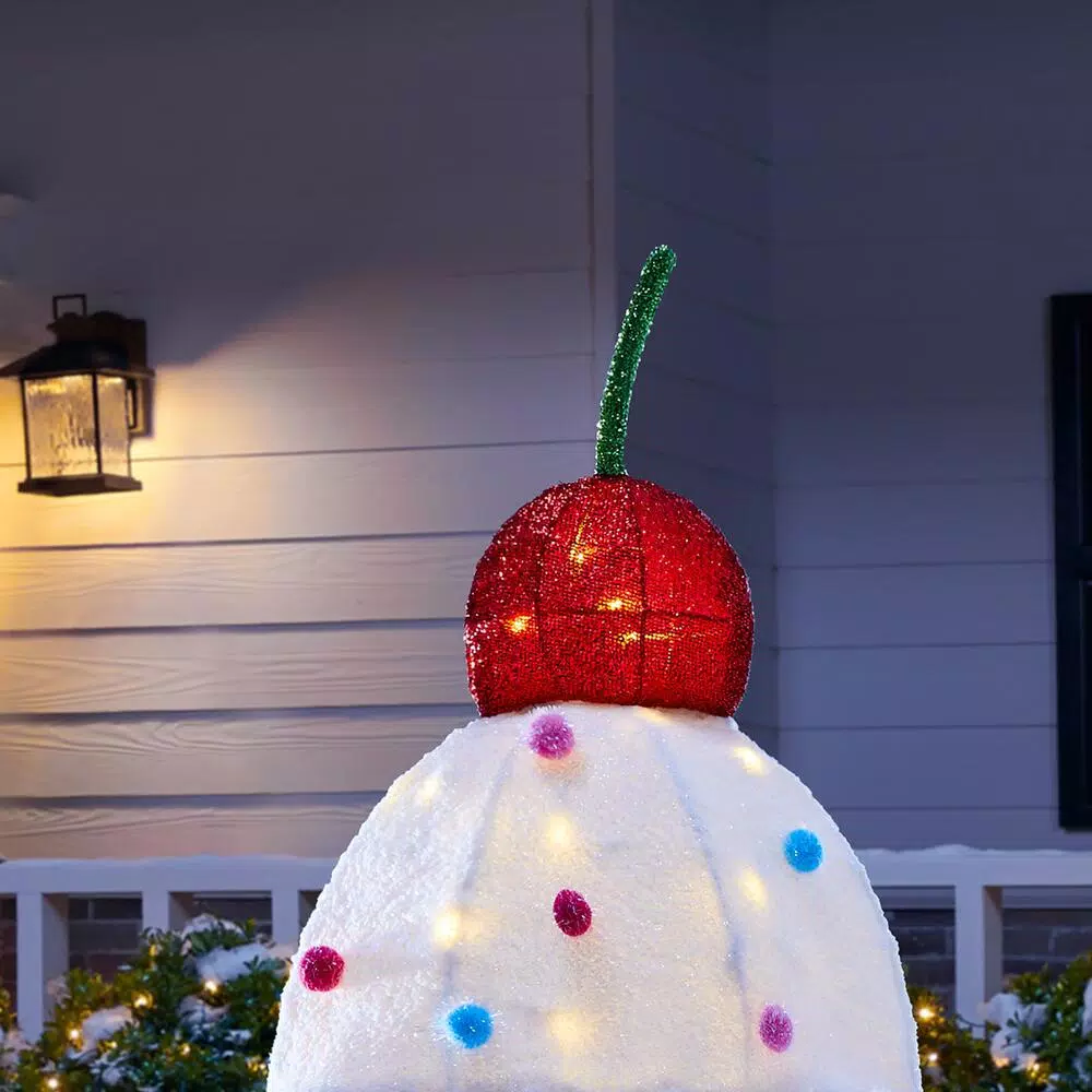 Home Accents Holiday 42 in Warm White 40-Light LED Ice Cream