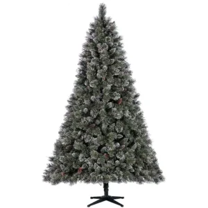 Home Accents Holiday 7.5 ft Sparkling Amelia Pine LED Pre-Lit Artificial Christmas Tree with Warm White Lights