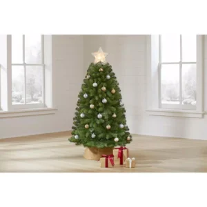 Home Accents Holiday 4.5 ft. North Valley Spruce Unlit Artificial Christmas Tree