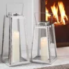 Home Decorators Collection Silver Metal Candle Hanging or Tabletop Lantern (Set of 2)