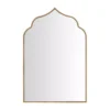 Home Decorators Collection Medium Ornate Arched Gold Antiqued Classic Accent Mirror (35 in. H x 24 in. W)
