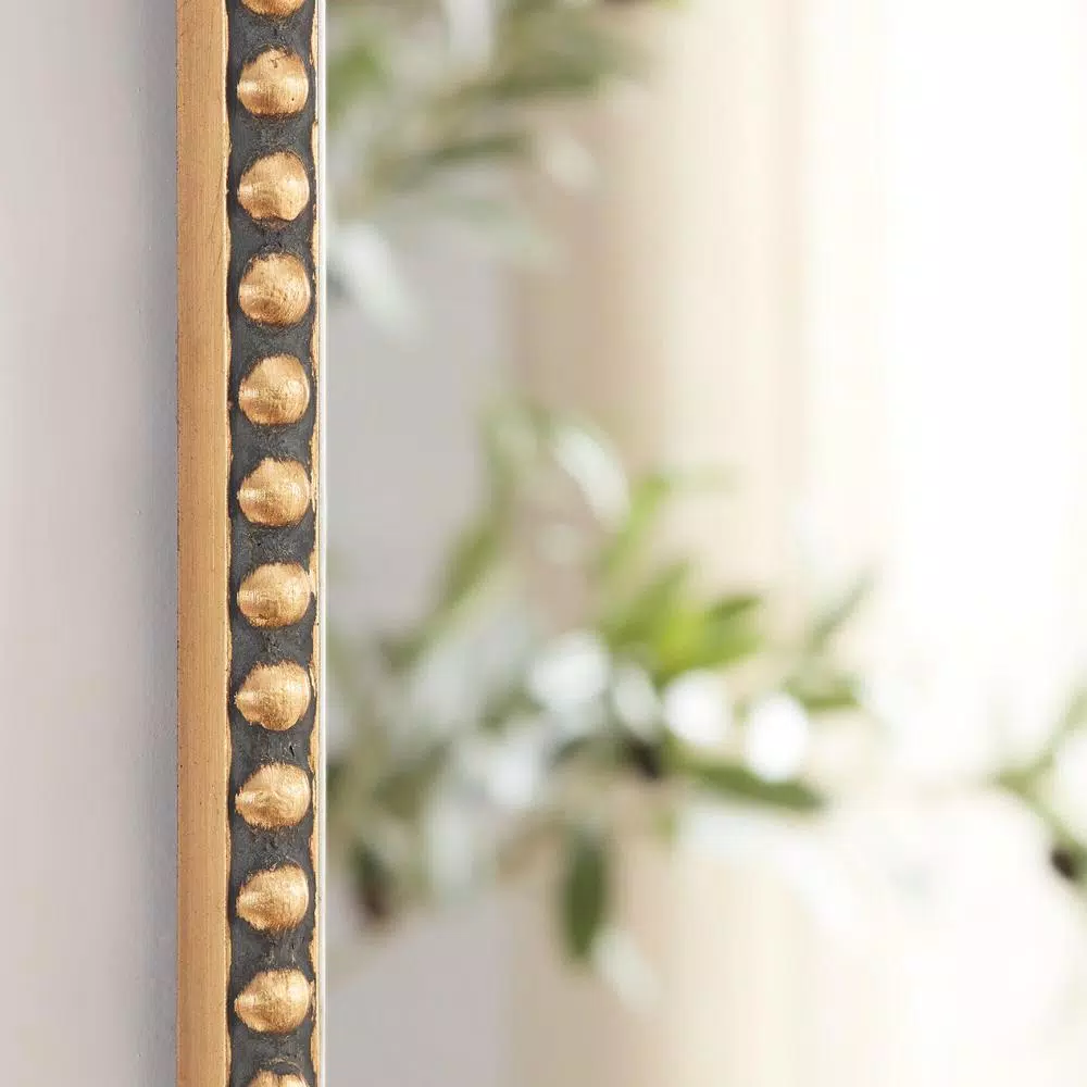 Home Decorators Collection Medium Arched Gold Antiqued Classic Accent Mirror (35 in. H x 24 in. W)