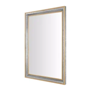 Home Decorators Collection Large Rectangle Galvanized Antiqued Farmhouse Accent Mirror (41 in. H x 28 in. W)