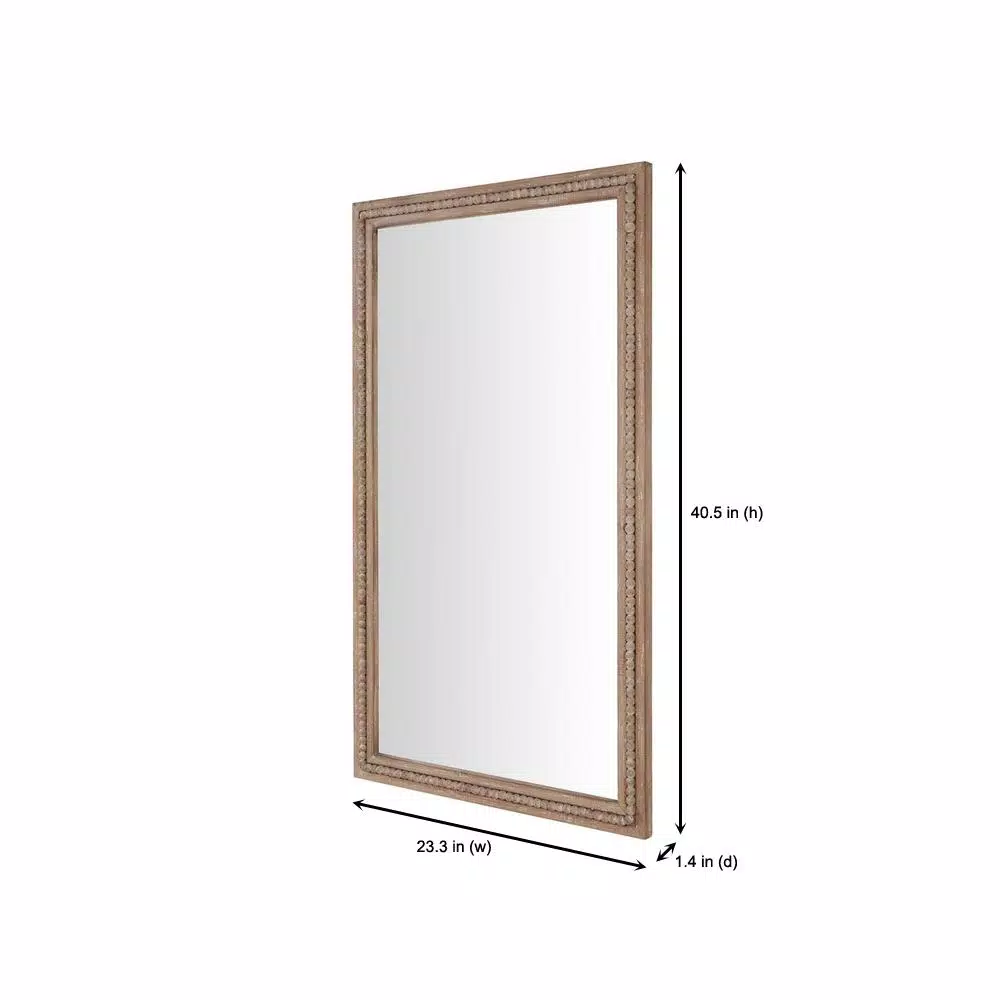 Home Decorators Collection Large Rectangle Brown Antiqued Classic Accent Mirror (41 in. H x 23 in. W)