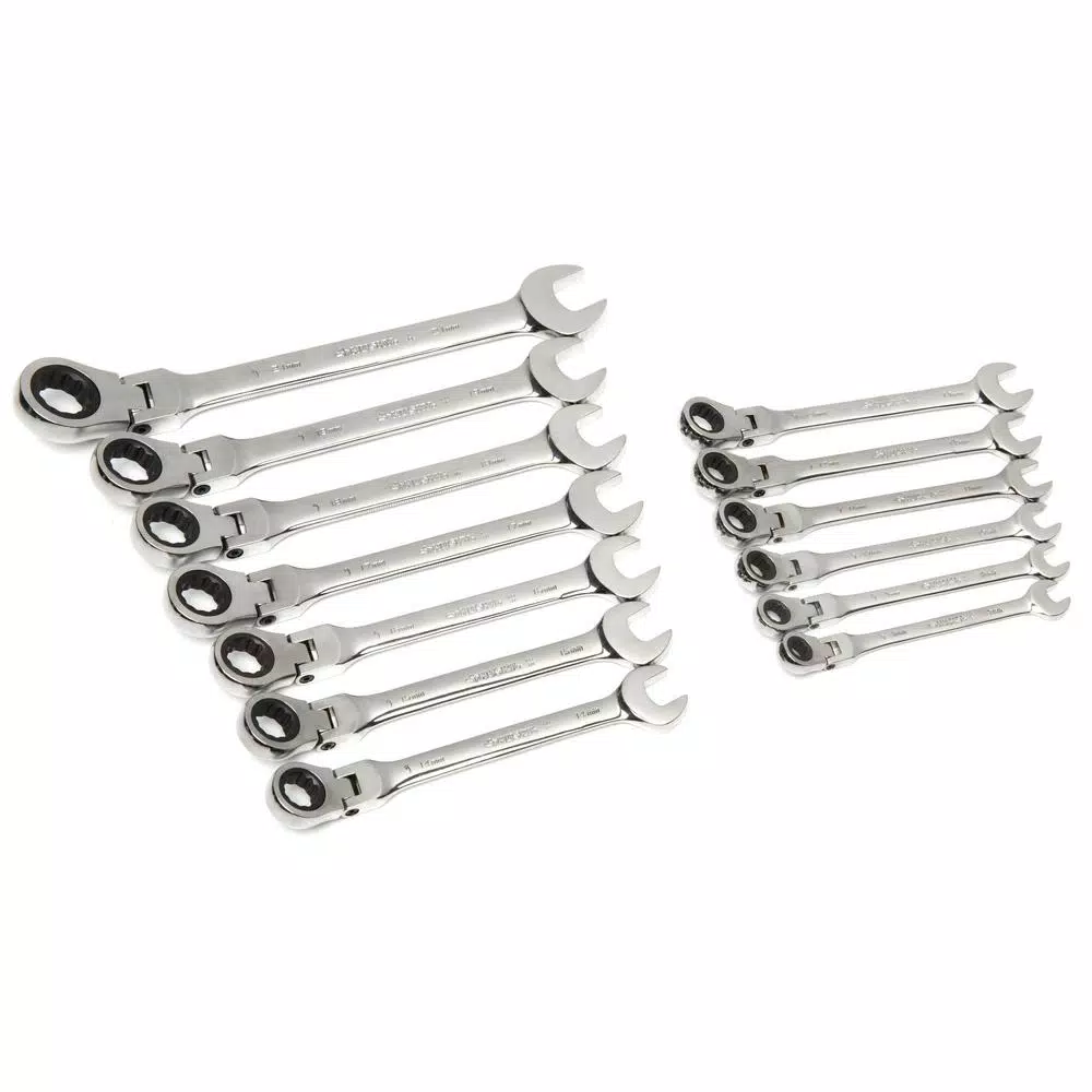 Husky Master Metric Flex Head Ratcheting Wrench Set (13-Piece)
