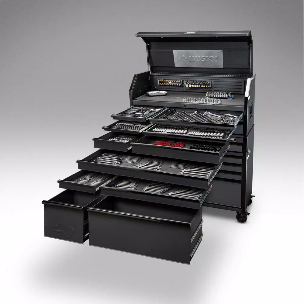 Husky Mechanics Tool Set (1025-Piece) with Heavy-Duty 52 in. Combination Tool Chest and Rolling Cabinet