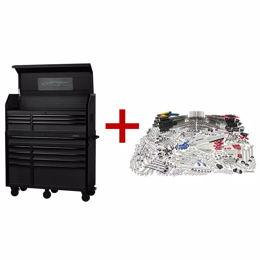 Husky Mechanics Tool Set (1025-Piece) with Heavy-Duty 52 in. Combination Tool Chest and Rolling Cabinet