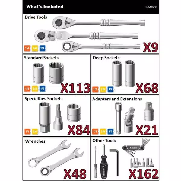 Husky Mechanics Tool Set (505-Piece)