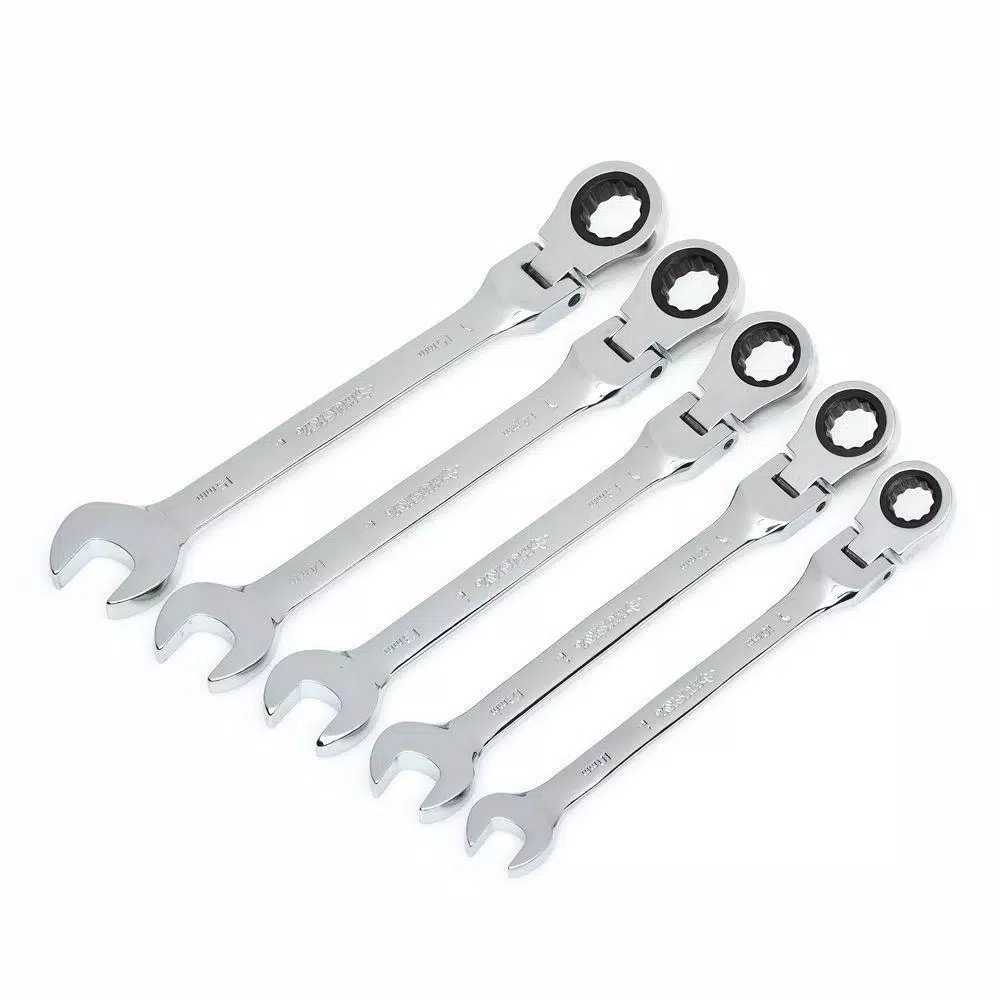 Husky MM Flex Ratcheting Wrench Set (5-Piece)