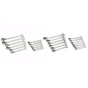 Husky Master Metric and SAE Reversible Ratcheting Wrench Set (25-Piece)