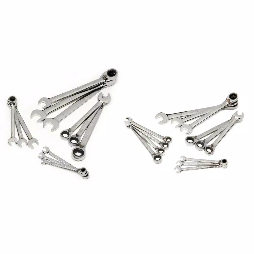 Husky Master SAE/Metric Reversible Ratcheting Wrench Set (25-Piece)