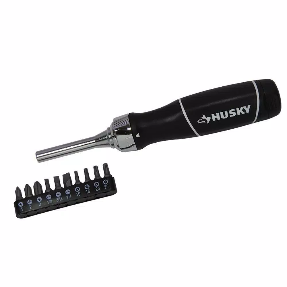 Husky Ratcheting Screwdriver Set (10-Piece)