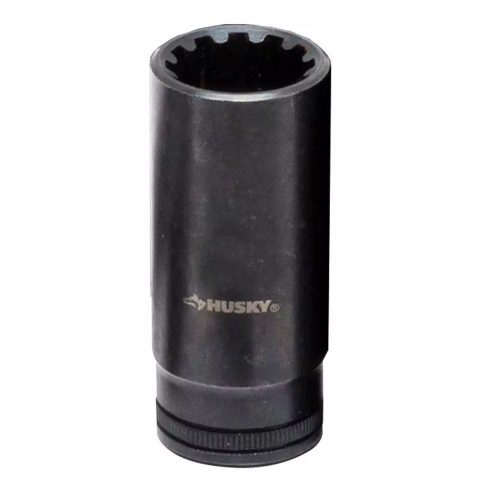 Husky 3/8 in. Drive 13 mm Knurl Grip Deep Universal Socket