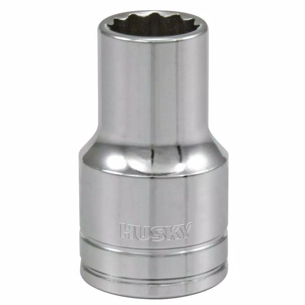 Husky 1/2 in. Drive 1/2 in. 12-Point SAE Standard Socket