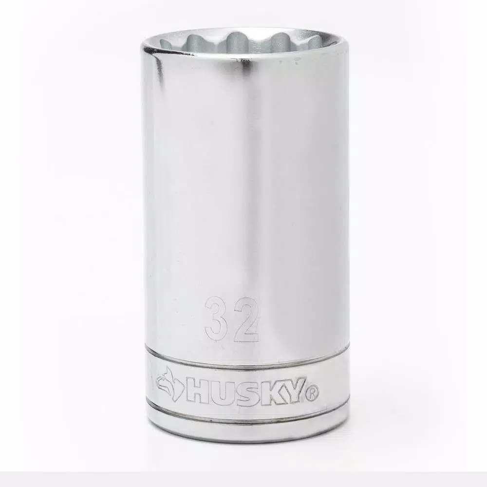 Husky 1/2" Drive 12 Point Deep Metric Socket 32mm