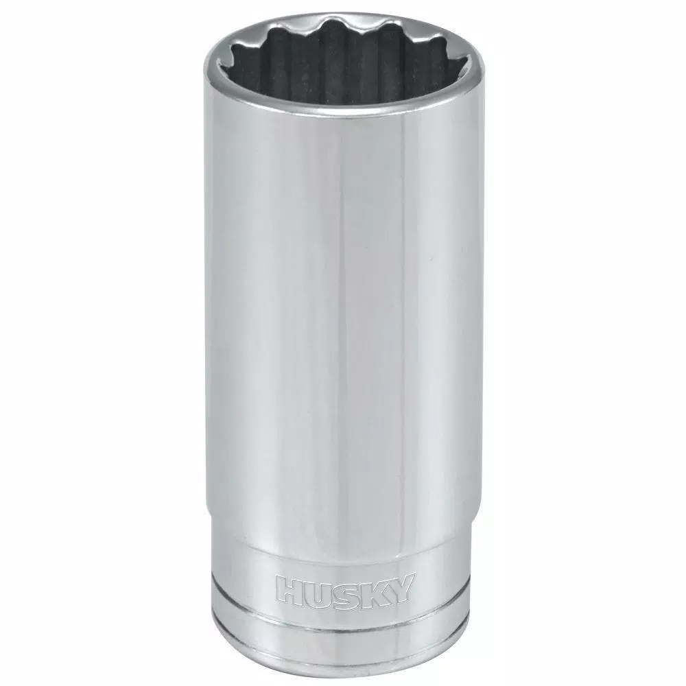 Husky 1/2 in. Drive 15/16 in. 12-Point SAE Deep Socket