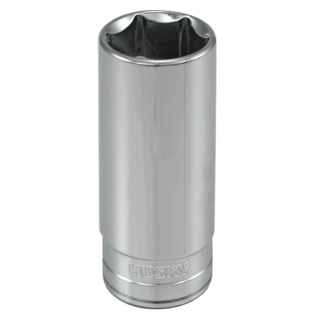 Husky 3/8 in. Drive 7/8 in. 6-Point SAE Deep Socket