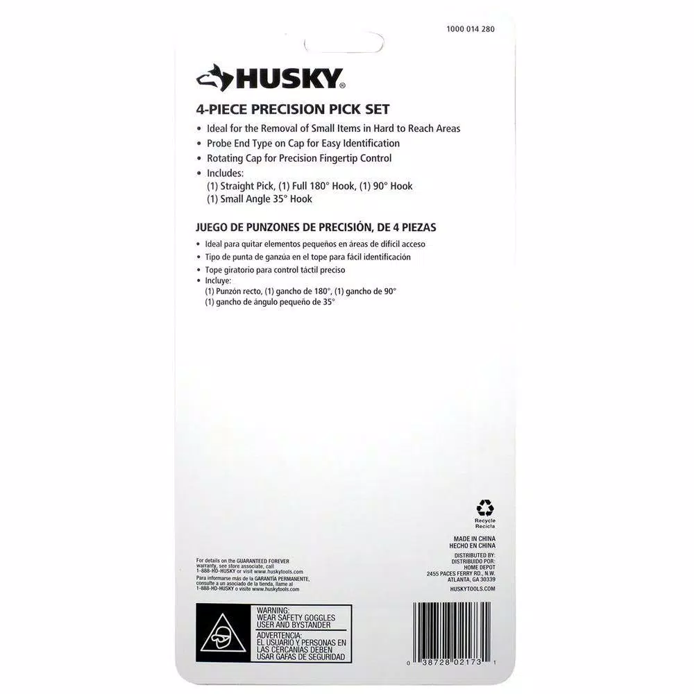 Husky Precision Pick and Probe Set (4-Piece)