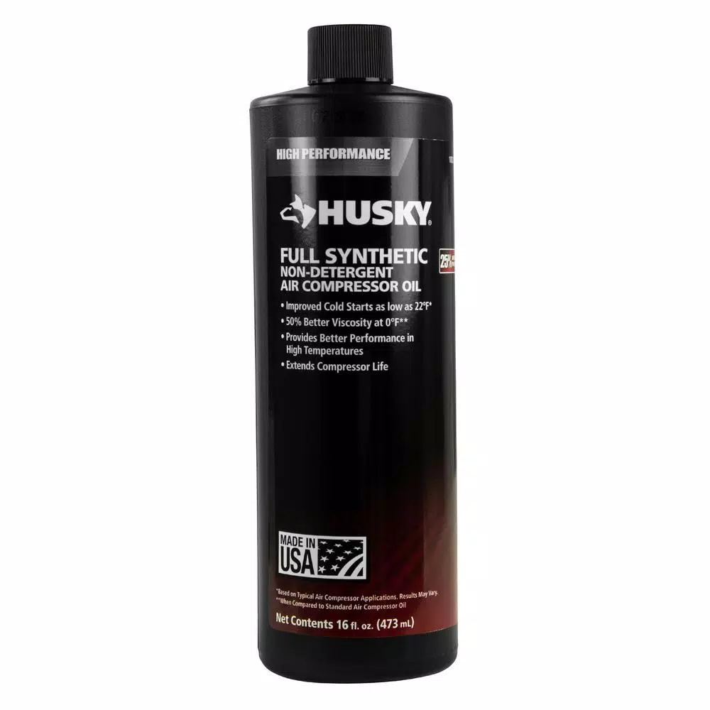 Husky 16 oz. 100% Full Synthetic Compressor Oil