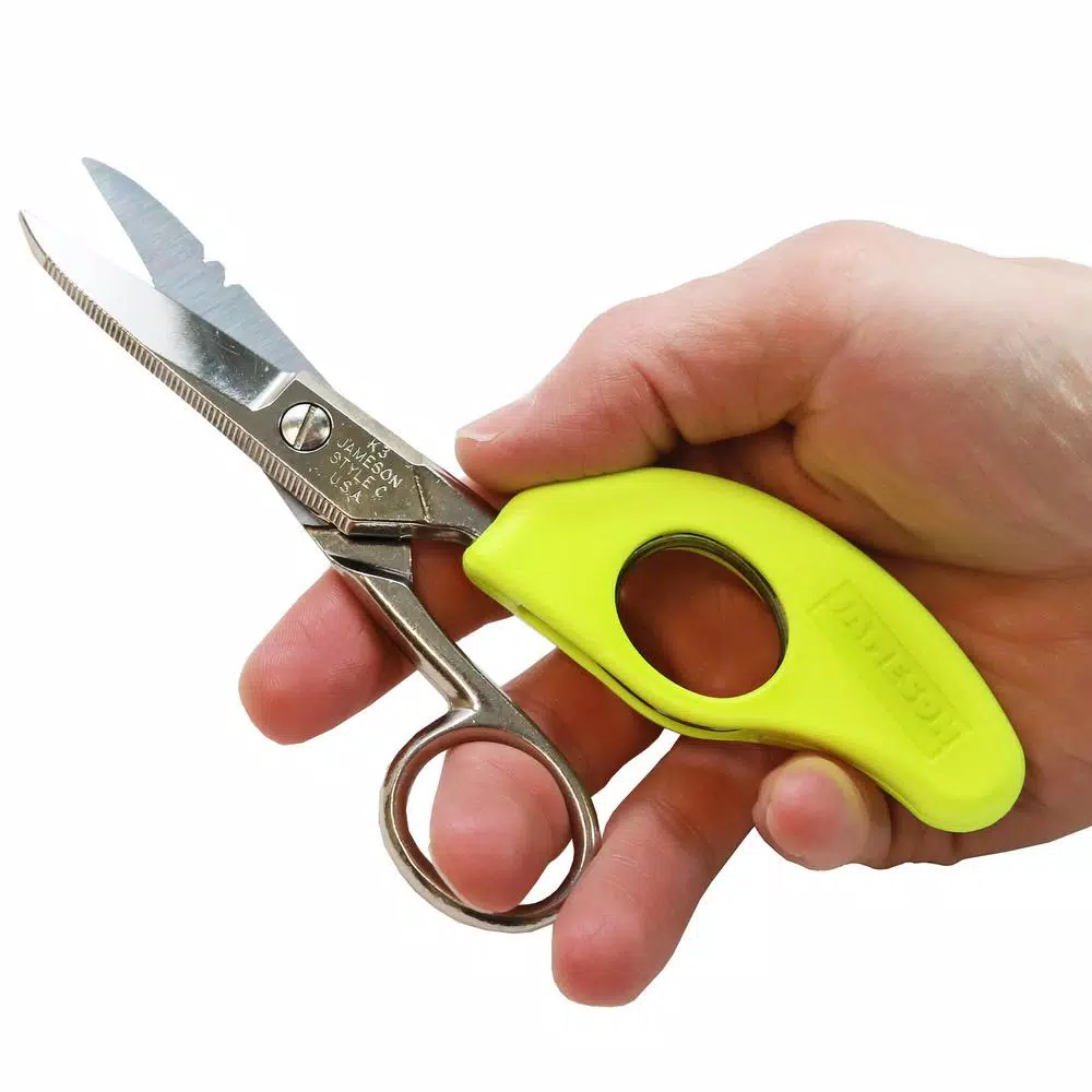 Jameson Snip Grip with Ergonomic Handle for Electrician Splicer Scissors (3-Pack)