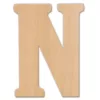 Jeff McWilliams Designs 15 in. Oversized Unfinished Wood Letter (N)