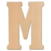 Jeff McWilliams Designs 23 in. Oversized Unfinished Wood Letter (M)