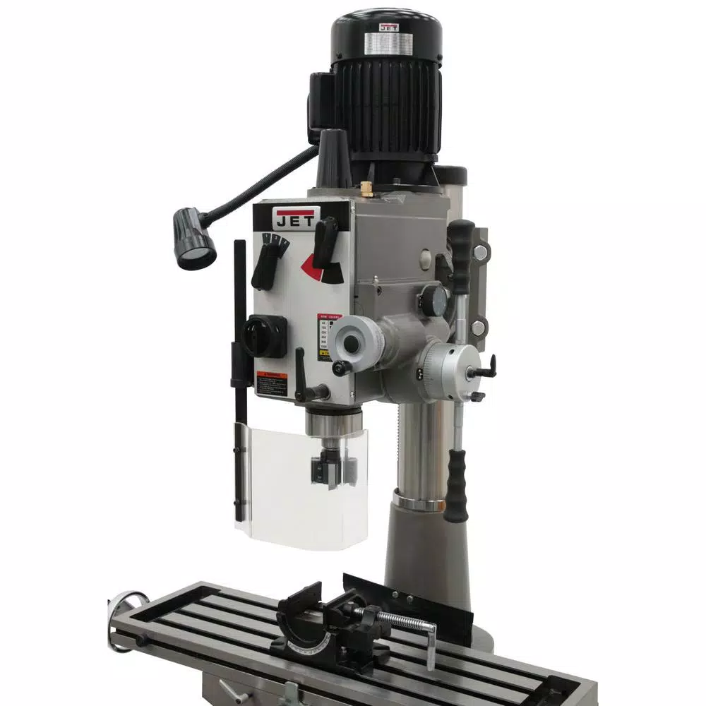 Jet JMD-45GHPF 115-Volt/230-Volt Geared Head Square Column Mill/Drill Press with Power Downfeed