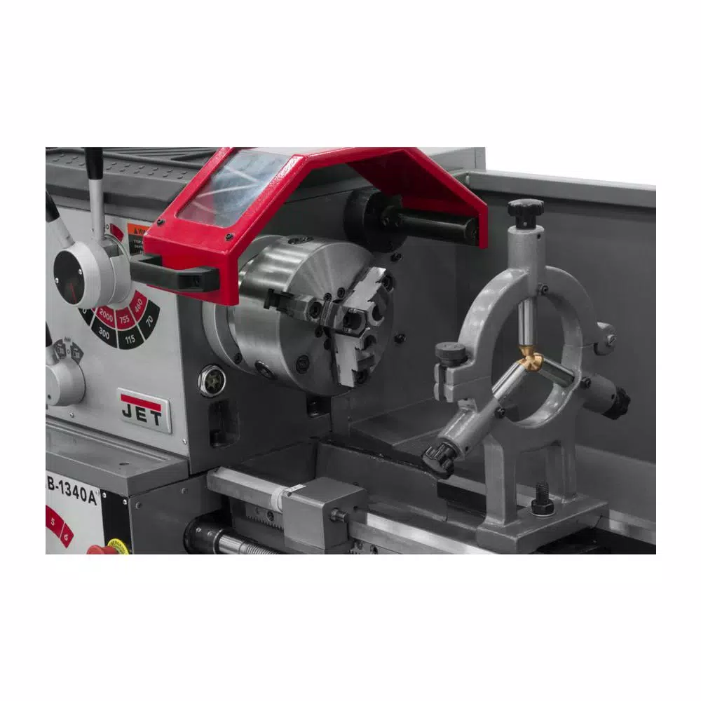 Jet 13 in. x 40 in. Geared Head Metalworking Bench Lathe without Stand, 2 HP 230-Volt 1PH, GHB-1340A