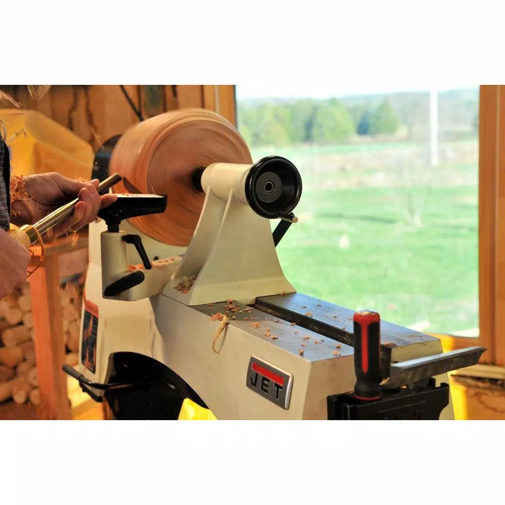 Jet 1 HP 12 in. x 21 in. Wood Lathe, Variable Speed, 115-Volt, JWL-1221VS