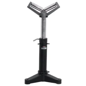 Jet 23 in. to 38.5 in. 2,000 lbs. Capacity Stationary V-Style Material Roller Stand