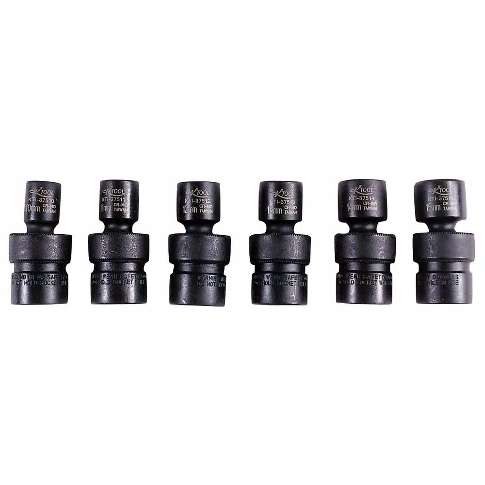 K Tool International 6-Piece Impact Socket Set