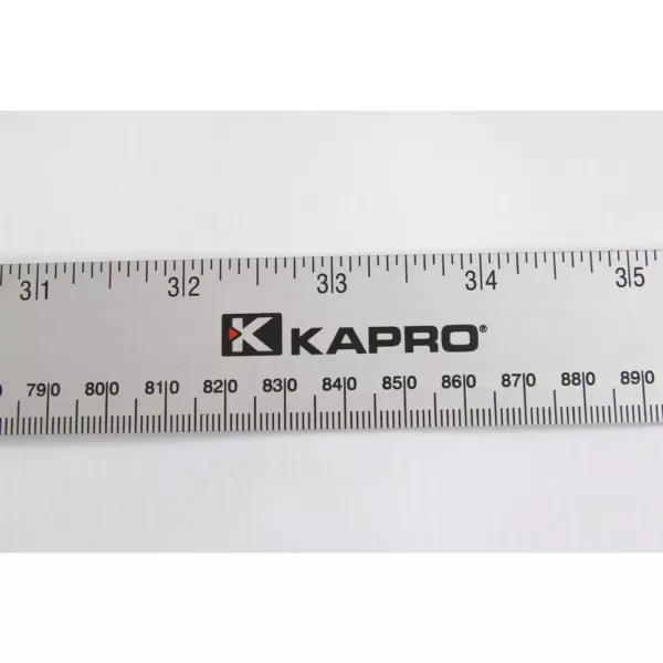 36 Cm Ruler Kapro 36 in. Aluminum Ruler with Conversion Tables with English/Metric ...