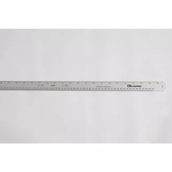 Kapro 36 in. Aluminum Ruler with Conversion Tables with English/Metric ...