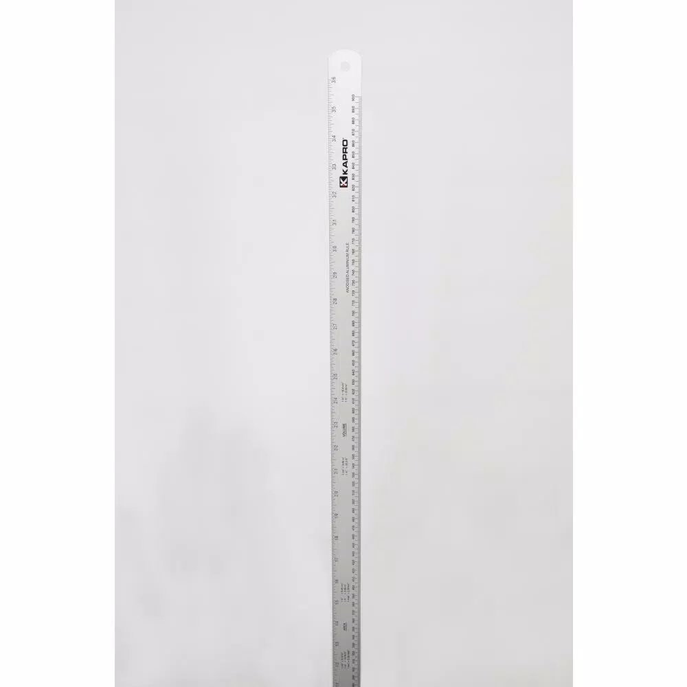 Kapro 36 in. Aluminum Ruler with Conversion Tables with English/Metric Graduations 1/16 and mm