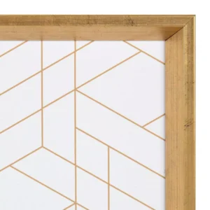 Kate and Laurel Calter Gold Geo Magnetic Memo Board