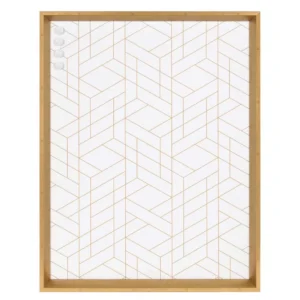 Kate and Laurel Calter Gold Geo Magnetic Memo Board
