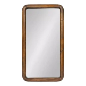Kate and Laurel Medium Rectangle Walnut Brown Classic Mirror (31.5 in. H x 16.73 in. W)