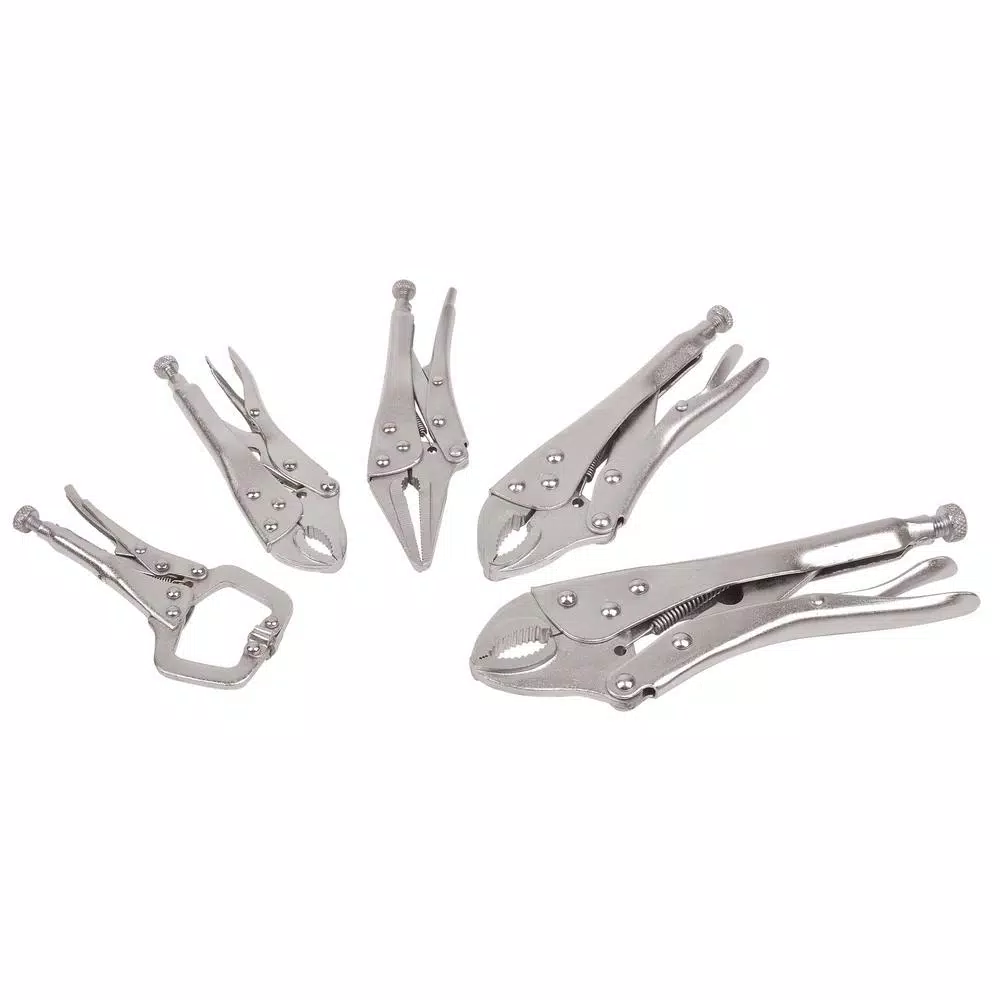 KING Assorted Locking Grip Pliers Set (5-Piece)