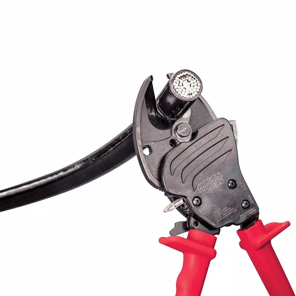 Klein Tools 7.5 in. Open Jaw Ratcheting Cable Cutter