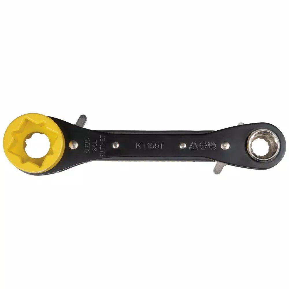 Klein Tools 5-in-1 Ratcheting Lineman's Wrench