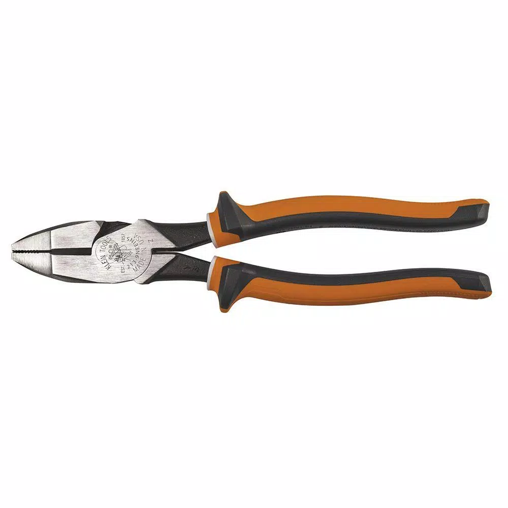 Klein Tools 9 in. Electrician's Insulated High Leverage Side Cutting Pliers