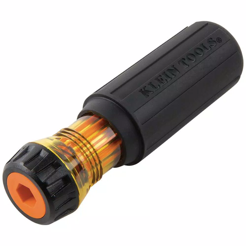 Klein Tools 2-in-1 Insulated Flip-Blade Screwdriver, #1 Phillips, 3/16 in. Slotted